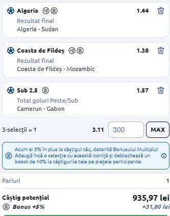 Biletul Zilei la Betano 24.12.2025