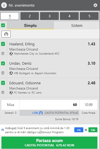 Biletul zilei pe marcatori 6 decembrie 2025