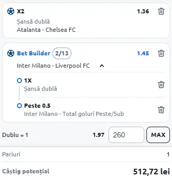 Cota 2 din Champions League 09.12