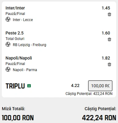 Biletul Zilei Unibet din 14 ianuarie 2026