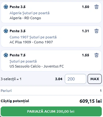 Biletul Zilei din Pariuri Speciale 06.01.2026