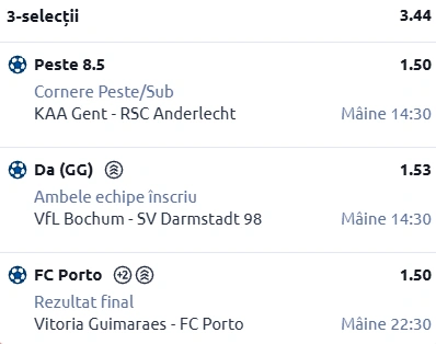 Biletul zilei Fotbal 18.01.2026