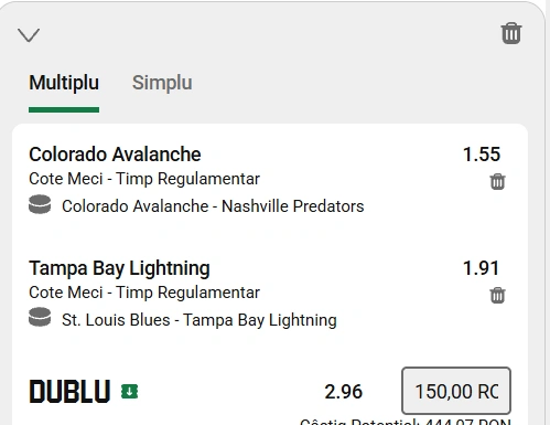 Biletul zilei Hochei 17 Ianuarie 2026