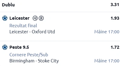 Biletul zilei fotbal 24 Ianuarie 2026