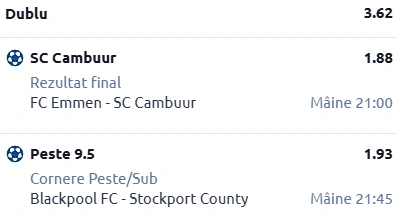 Biletul zilei fotbal 27 Ianuarie 2026