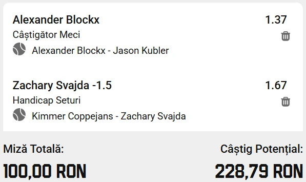 Cota 2 calificări Australian Open 15 ianuarie 2026 la Unibet