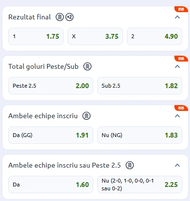 Cote pariuri Fiorentina vs Cremonese la Betano