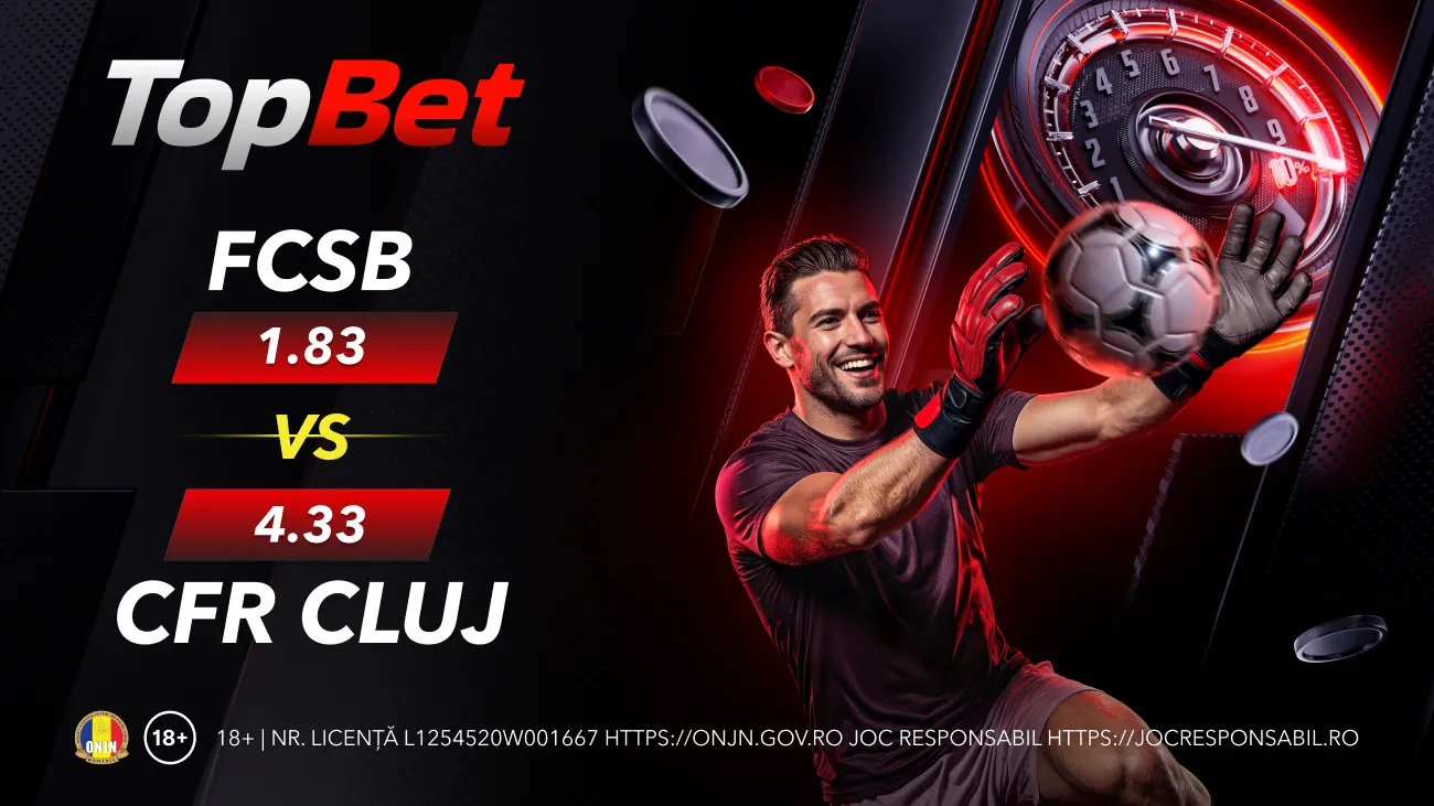 FCSB, favorită în meciul cu CFR Cluj - cum arată cotele la pariuri