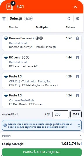 Biletul zilei azi la Betano 30 ianuarie 2026