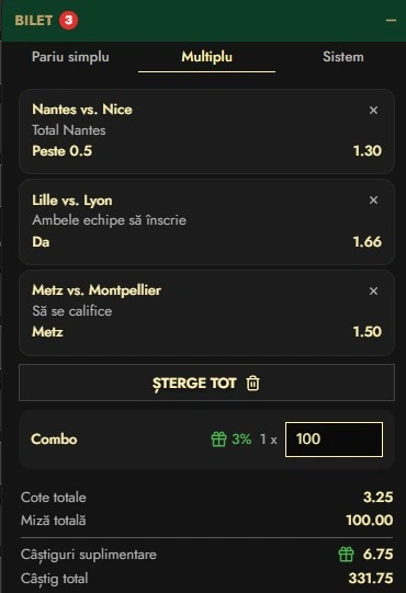 Biletul zilei din Cupa Franței 11.01.2026