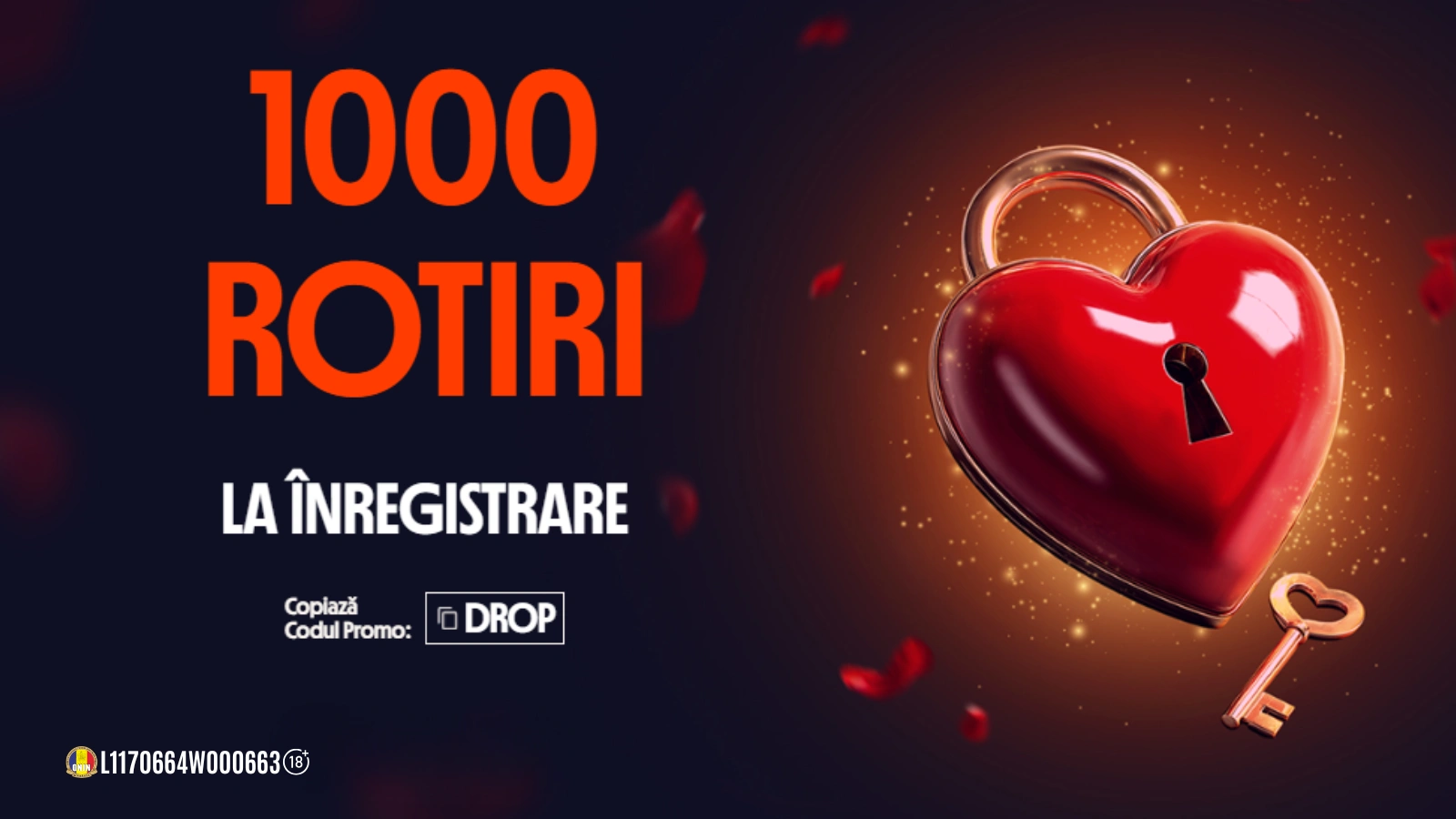 1000 Rotiri Gratuite de Dragobete la Betano în 2026