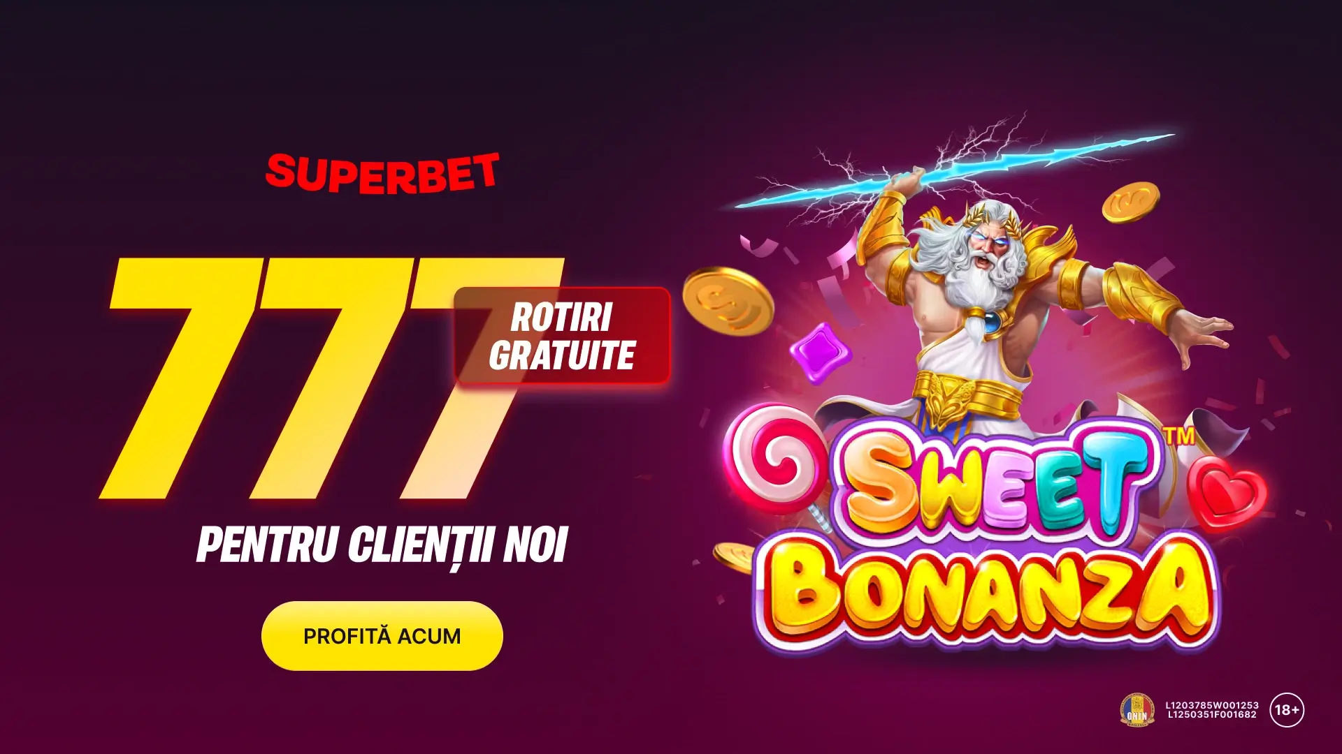 777 Rotiri Gratuite la Superbet - Bonus pentru toți jucătorii noi