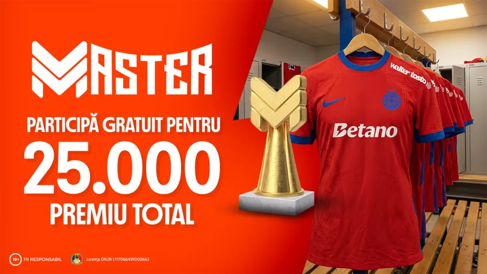 Betano Master de Mărțișor aduce un fond de pemiere de 25.000 RON pentru UTA Arad - FCSB