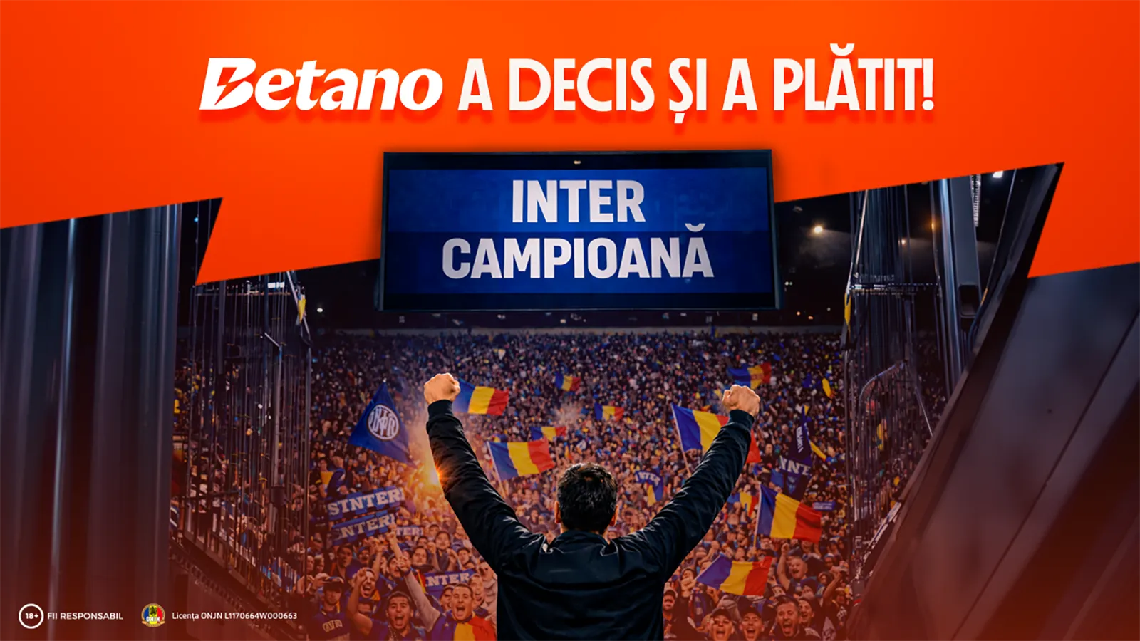 Betano a plătit toate pariurile pe Inter campioană!