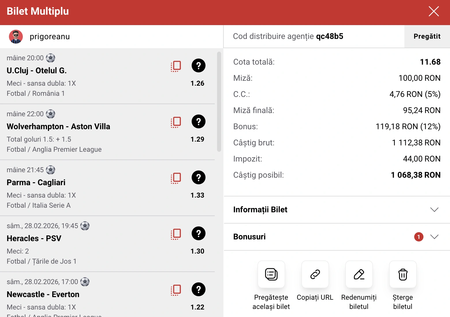 Bilet de weekend la Casa Pariurilor, 27-28 februarie 2026