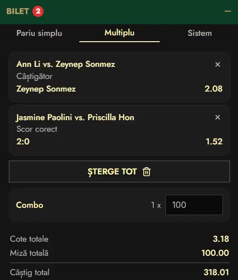 Biletul zilei WTA la Don - în optimile Merida 2026 Open sunt protagoniste două foste finaliste și principala favorită