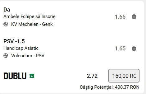 Biletul zilei fotbal 13 Februarie 2026