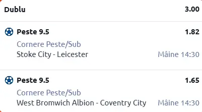 Biletul zilei fotbal 21 Februarie 2026