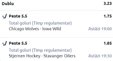 Biletul zilei hochei 19 Februarie 2026