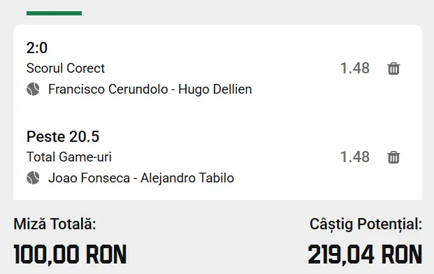 Cota 2 ATP Buenos Aires 2026 la Unibet