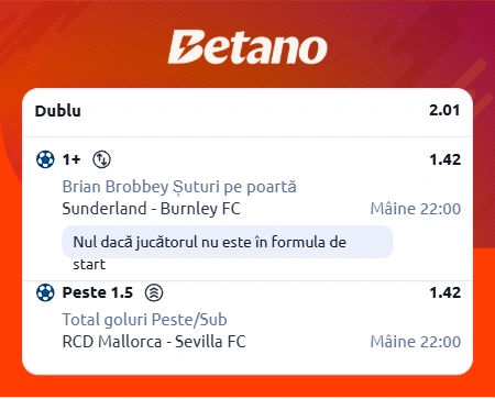 Cota 2 din fotbal la Betano, 2 februarie 2026