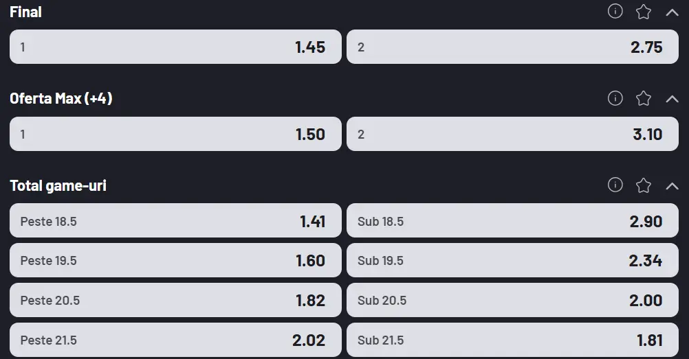 Cote pariuri la Maxbet - ”careul de ași” de la WTA Merida 2026 Open, Jasmine Paolini vs Cristina Bucșa