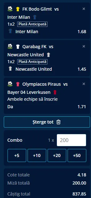 IA recomandă Biletul Zilei din UCL