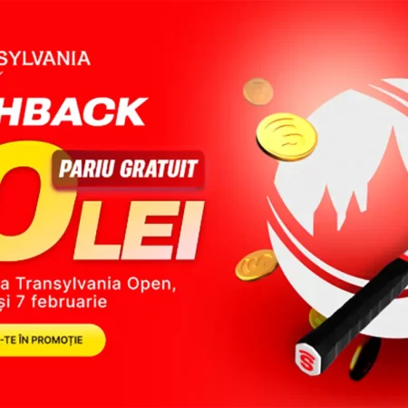 Pariază pe Transylvania Open și încasează 50 RON Pariu Gratuit la Superbet