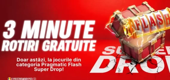 Pragmatic Flash Super Drop – ai 3 minute de Rotiri Gratuite la Superbet!