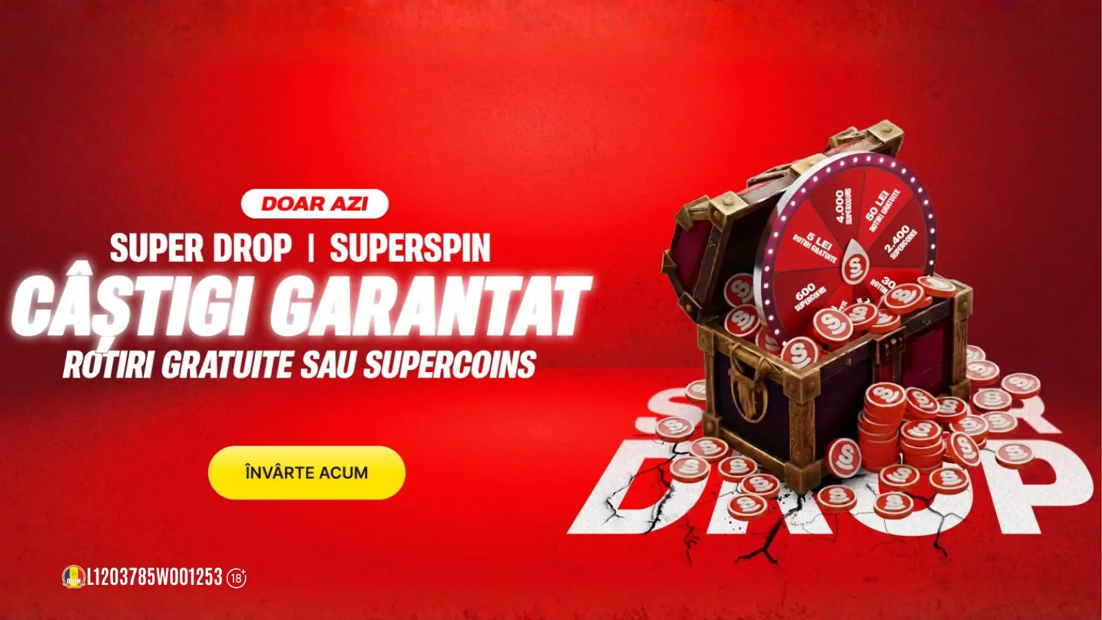 Super Drop x SuperSpin la Superbet