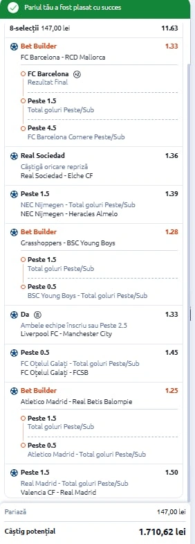 Bilet de weekend din fotbal 7 februarie 2026