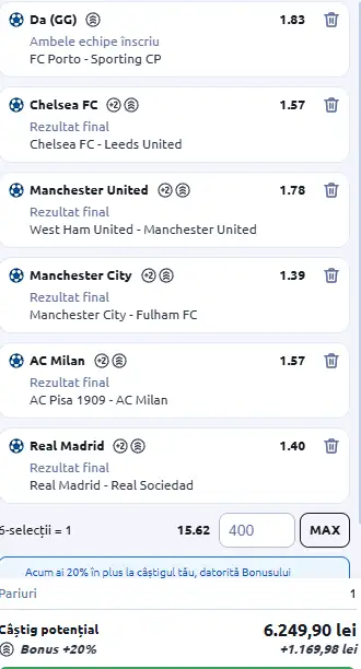 Biletul Săptămânal recomandat de AI