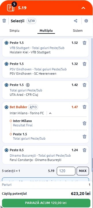 Biletul zilei azi din fotbal 04.02.2026