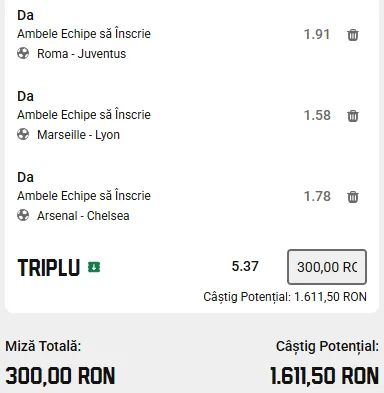 Biletul Zilei pe goluri format cu AI