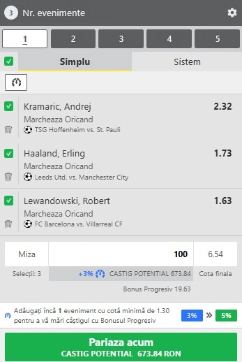 Biletul zilei pe marcatori 28.02.2026