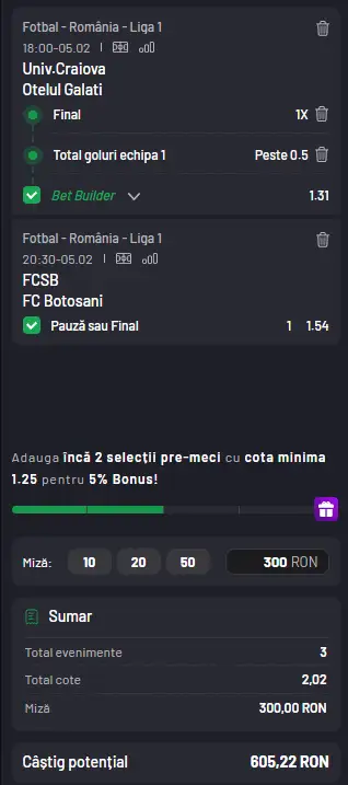 Cota 2 din Superliga 5 februarie