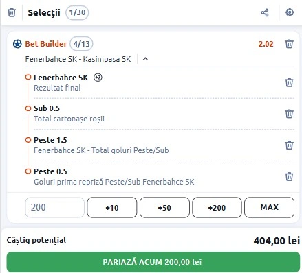 Fenerbahce vs Kasimpasa