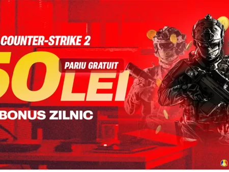 Pariază pe Counter Strike 2 și încasează 50 RON Pariu Gratuit la Superbet