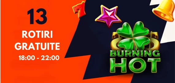 13 Rotiri Gratuite Fără Depunere la Betano – Doar astăzi, 13 martie, între orele 18:00 și 22:00