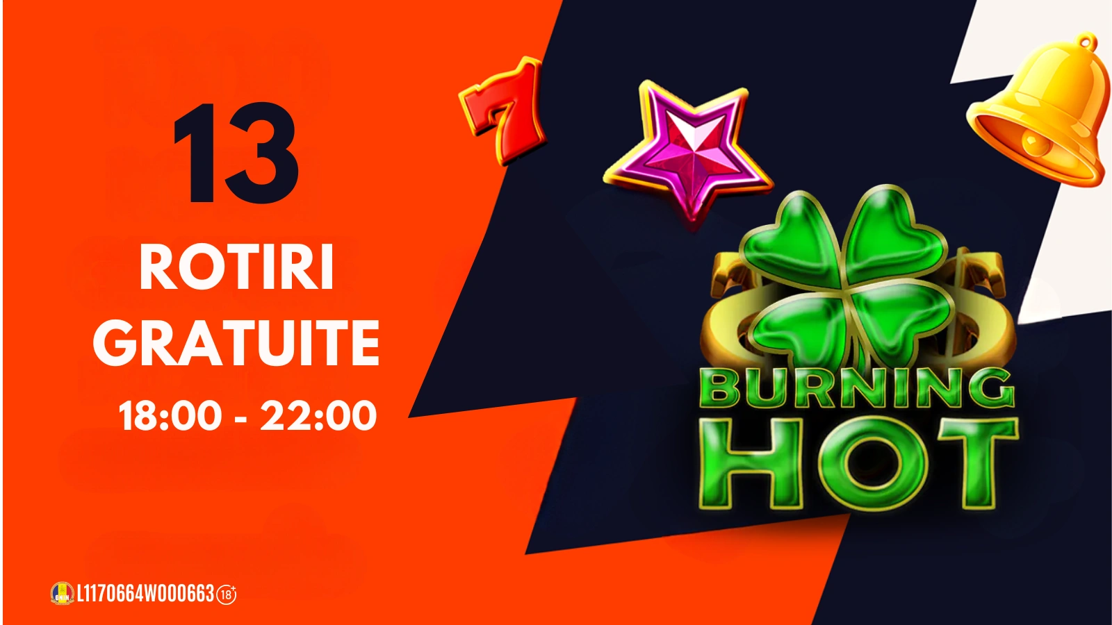 13 Rotiri Gratuite Fără Depunere la Betano – Doar astăzi, 13 martie, între orele 18:00 și 22:00