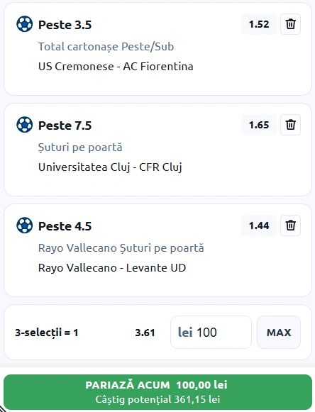 Biletul Zilei din Pariuri Speciale 16.03.2026