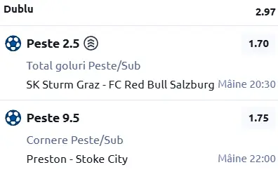 Biletul zilei Fotbal 20 Martie 2026