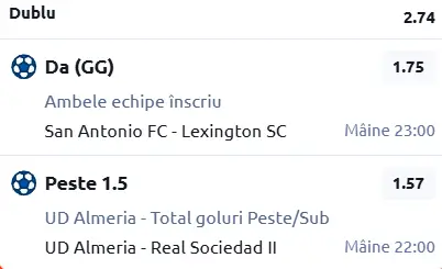 Biletul zilei Fotbal 29 Martie 2026