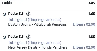 Biletul zilei Hochei 04 Martie 2026