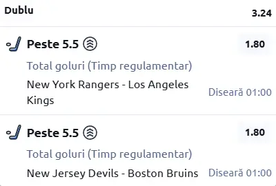 Biletul zilei Hochei 17 Martie 2026