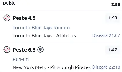 Biletul zilei baseball 28 Martie 2026