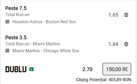 Biletul zilei baseball 31 Martie 2026