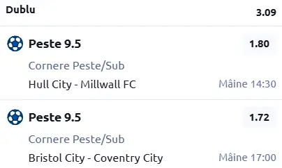 Biletul zilei fotbal 07 Martie 2026