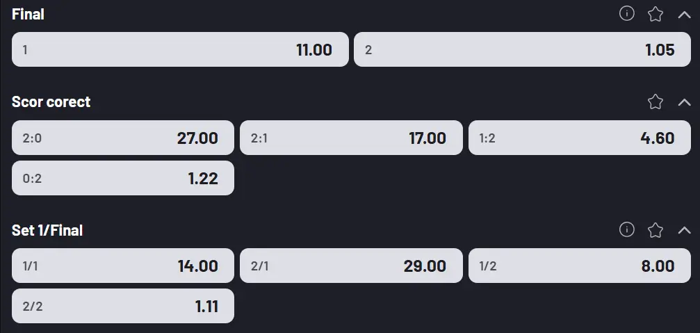 Cote pariuri la Maxbet - Alex Michelsen vs Jannik Sinner, o formalitate pentru italian în ”optimile” Miami Open