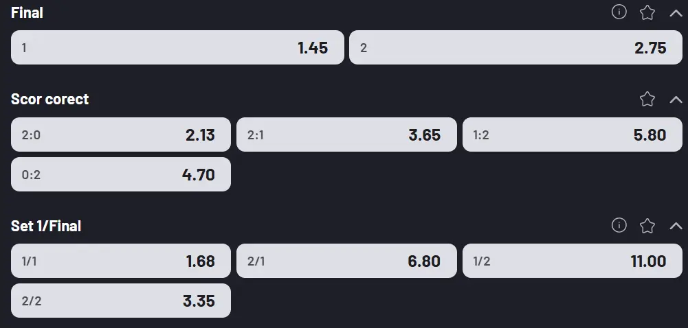 Cote pariuri la Maxbet - Alex Michelsen vs Mattia Bellucci, doi tenismeni în formă se înfruntă la Miami 2026 Open